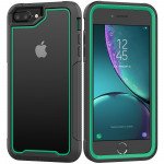 Wholesale iPhone 8 Plus / 7 Plus / 6S Plus Clear Dual Defense Case (Green)